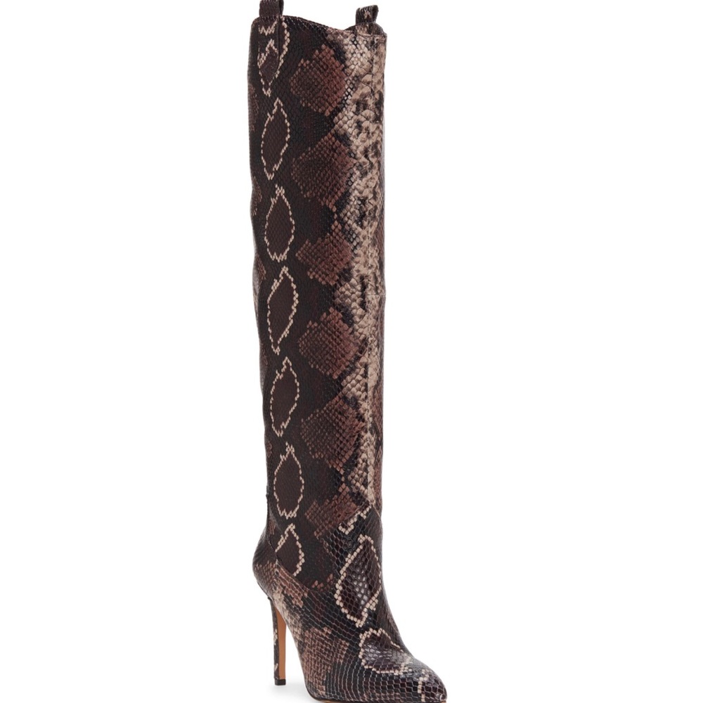 COPY - Nib Vince Camuto leather embossed knee high boots